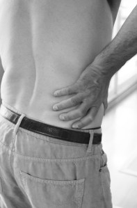 Mand med korsryggsmerter, lumbago eller isjias